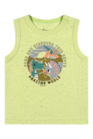 Regata Bebê Menino Botonê Dino Elian Verde
