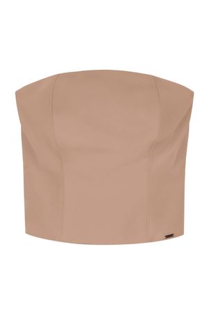 Blusa Tomara Que Caia Feminina Marialícia Marrom