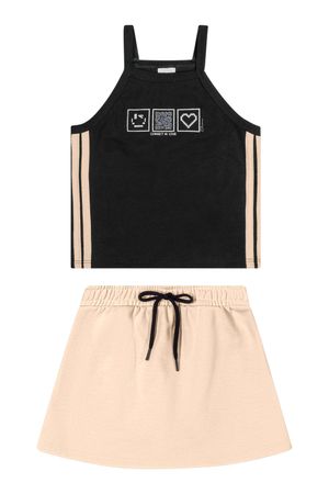 Conjunto Infantil Menina Interativo Elian Preto