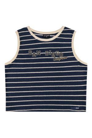 Regata Cropped Juvenil Menina Listrada Beats Azul