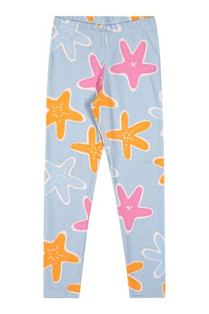 Calça Legging Infantil Menina Com Estampa Elian Azul