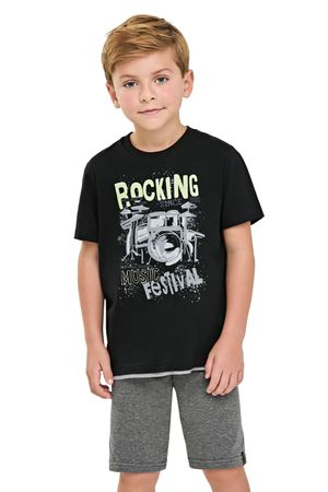 Conjunto Infantil Menino Rocking Elian Preto