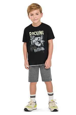 Conjunto Infantil Menino Rocking Elian Preto