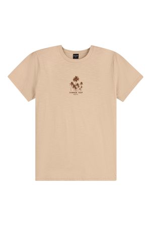 Camiseta Juvenil Menino Summer Trip Beats Bege