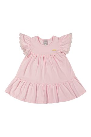 Vestido Infantil Menina Babados Colorittá Rosa