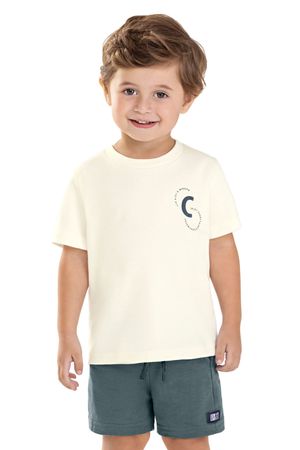 Conjunto Infantil Menino Urban Relevo Colorittá Bege