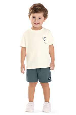 Conjunto Infantil Menino Urban Relevo Colorittá Bege
