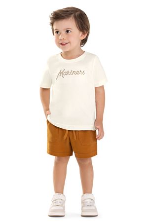Conjunto Infantil Menino Mariners Colorittá Bege