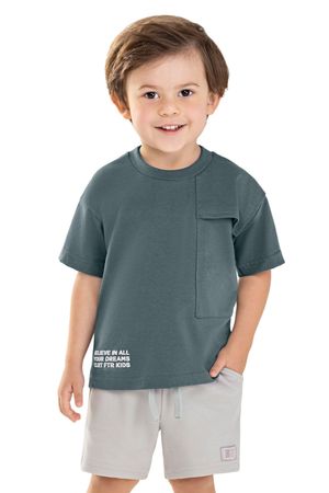 Conjunto Infantil Menino Bolso Lateral Colorittá Azul