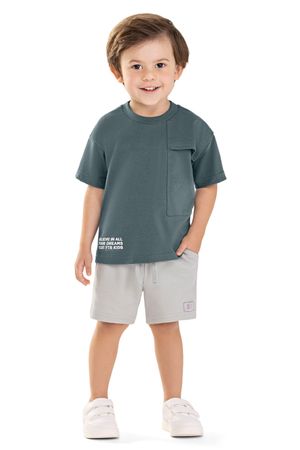 Conjunto Infantil Menino Bolso Lateral Colorittá Azul