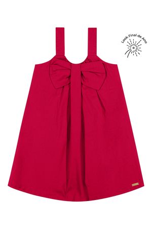 Vestido Infantil Menina Maxi Laço Colorittá Vermelho