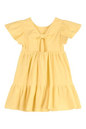 Vestido Infantil Menina Abertura Costas Colorittá Amarelo