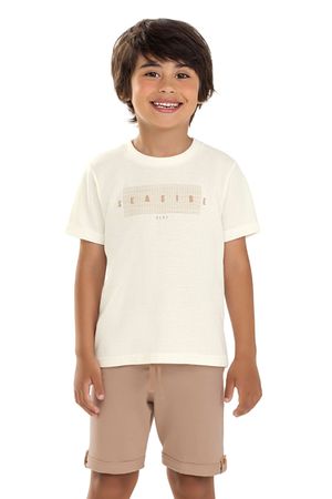 Conjunto Infantil Menino Seaside Puff Colorittá Bege
