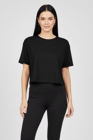 Blusa Feminina Básica Manga Curta Marialícia