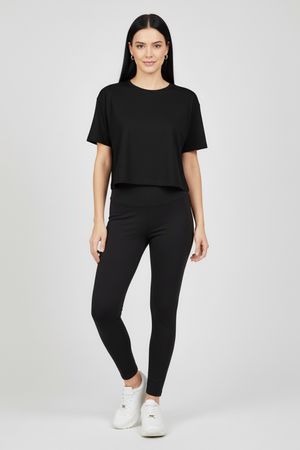 Blusa Feminina Básica Manga Curta Marialícia