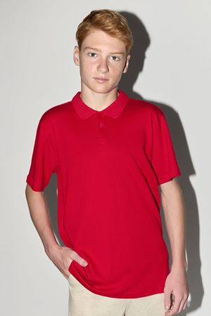 Camisa Polo Juvenil Menino Suedine Beats Vermelho