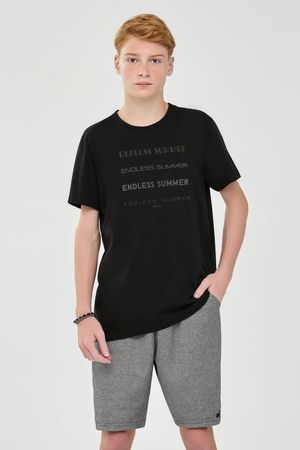 Conjunto Juvenil Menino Verão Beats Preto