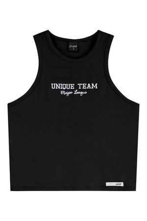 Regata Cropped Juvenil Menina Sport Beats Preto