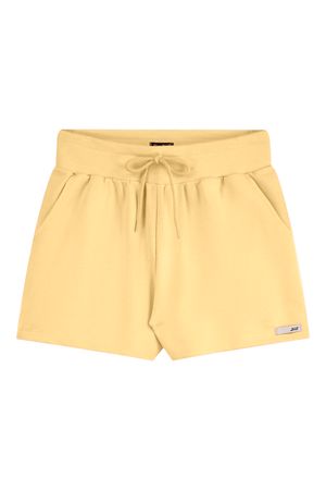 Short Juvenil Menina Moletom Básico Beats Amarelo
