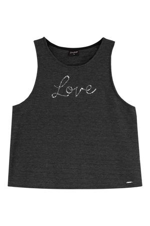 Regata Juvenil Menina Linho Listrado Beats Preto