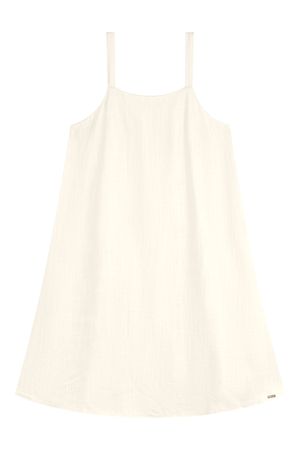 Vestido Juvenil Menina Alças Reguláveis Beats Bege