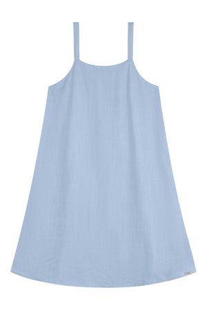 Vestido Juvenil Menina Alças Reguláveis Beats Azul