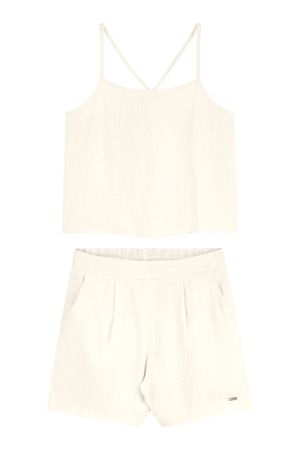 Conjunto Juvenil Menina Viscolinho Beats Bege