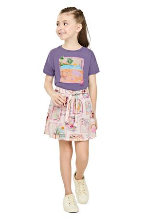 Conjunto Infantil Menina Brilho Stamp Elian Lilás