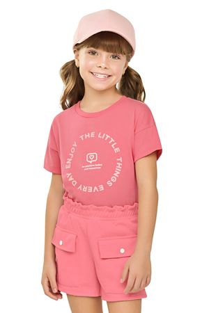 Conjunto Infantil Menina Moletinho Elian Rosa