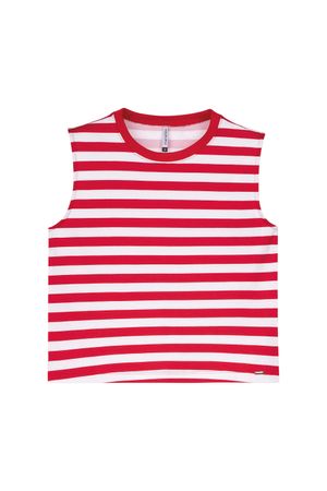 Regata Feminina Listrada Moderna Marialícia Vermelho