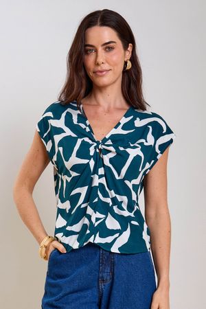 Blusa Feminina De Viscose Marialícia Verde