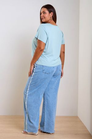 Blusa Feminina Regular Floral Marialícia Verde