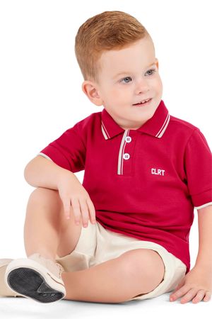 Conjunto Infantil Menino Polo Colorittá Vermelho