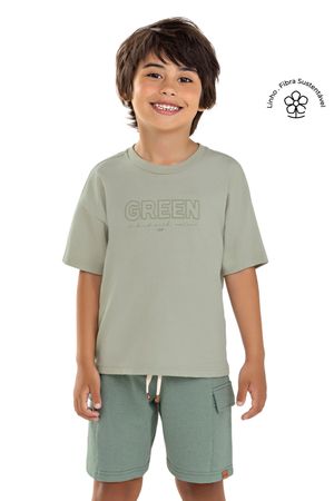 Conjunto Infantil Menino Bordado Nature Colorittá Verde