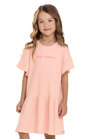 Vestido Infantil Menina Amplo Colorittá Rosa