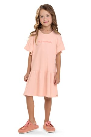 Vestido Infantil Menina Amplo Colorittá Rosa