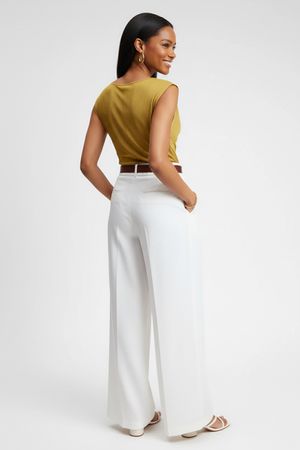 Blusa Feminina Malha Gloss Degagê Marialícia Amarelo