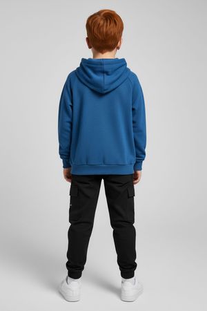 Blusão Infantil Menino Texturizado Com Capuz Elian Azul