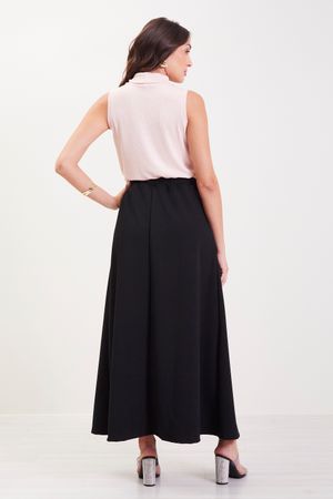 Regata Feminina Gola Alta Dobrada Marialícia Rosa