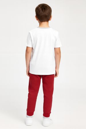 Calça Infantil Menino Moletinho Texturizado Elian Vermelho