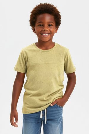 Camiseta Infantil Menino Recortes Colorittá Amarelo