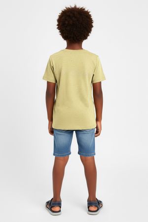 Camiseta Infantil Menino Recortes Colorittá Amarelo