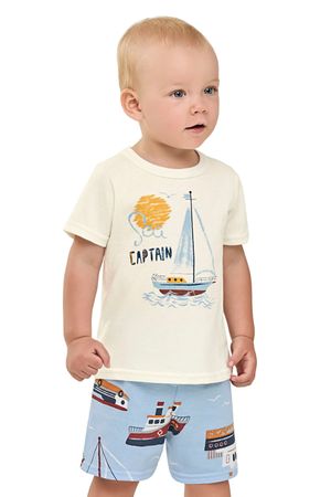 Conjunto Bebê Menino Captain Elian Bege