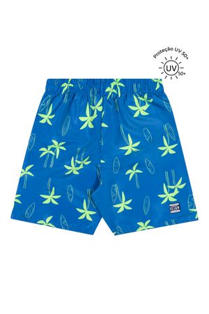 Bermuda Tactel Infantil Menino Proteção UV Elian Azul