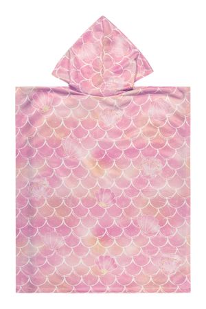 Toalha de Praia Infantil Menina Com Capuz Elian Rosa U