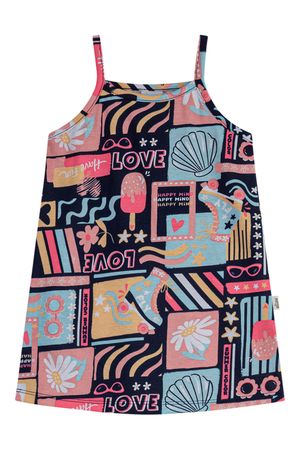 Vestido Infantil Menina Estampa Verão Elian Marinho