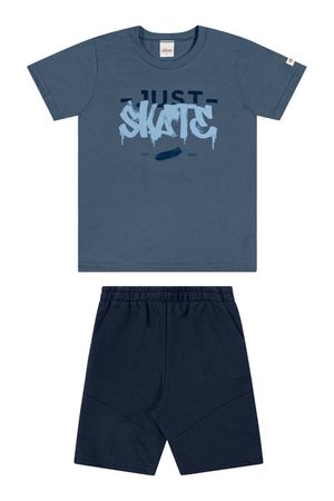 Conjunto Curto Infantil Menino Urban Elian Azul