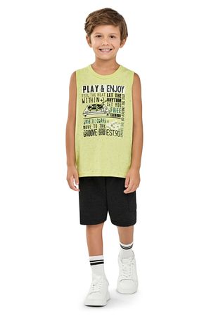 Conjunto Infantil Menino Regata Ritmos Elian Verde