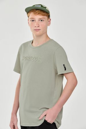 Camiseta Juvenil Menino Horizon Relevo Beats Verde