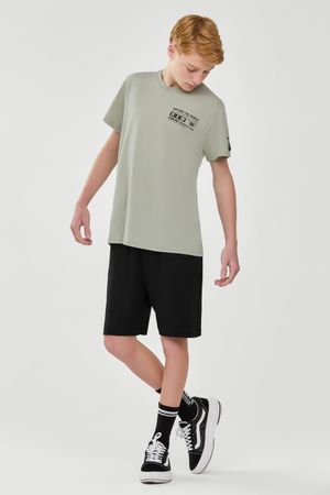 Conjunto Juvenil Menino Estampa Street Beats Verde